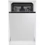 Indaplovė BEKO DIS46120 pilnai įmontuojama siaura 45 cm, 11 komplektų, balta, 46 dB, E energijos klasė