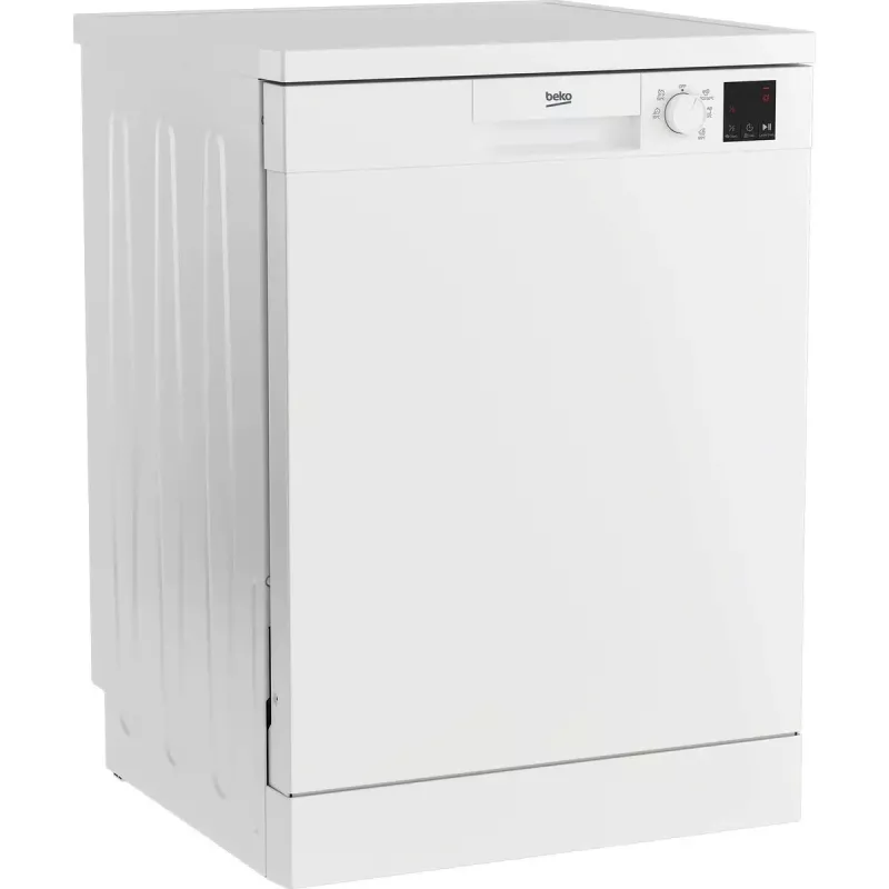 Laisvai pastatoma indaplovė BEKO DVN05320W — pilno dydžio 60 cm, 13 komplektų, 49 dB, 5 programų, E klasė