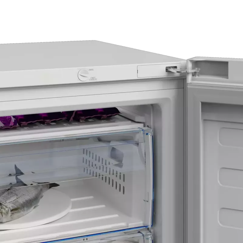 Šaldiklis Beko RFSA240M41WN — 215 L, baltas, Fast Freeze, perstatomos durelės