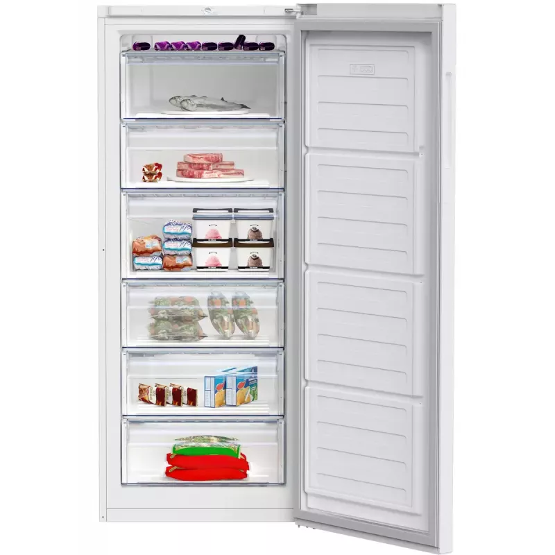 Šaldiklis Beko RFSA240M41WN — 215 L, baltas, Fast Freeze, perstatomos durelės