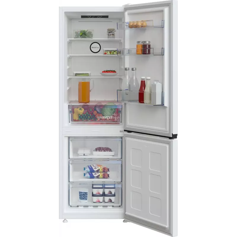 Šaldytuvas su šaldikliu Beko B3RCNA344HW1, laisvai pastatomas, 301 L, baltas