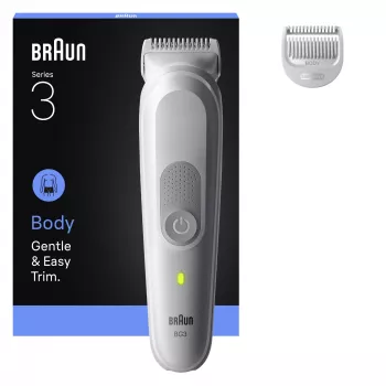 Kūno kirpimo mašinėlė BRAUN Series 3 BG3530 – pilka, įkraunama