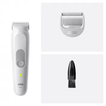 Kūno kirpimo mašinėlė BRAUN Series 3 BG3530 – pilka, įkraunama