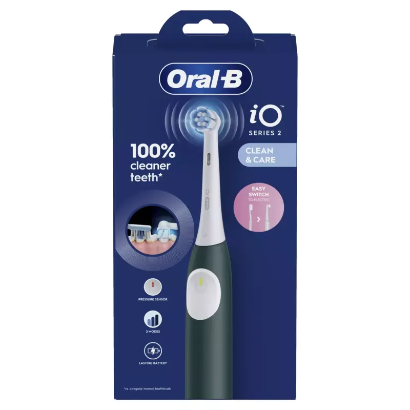 Elektrinis dantų šepetėlis BRAUN Oral-B iO2 (modelis iOS2.1C9.0G) Žalias miškas