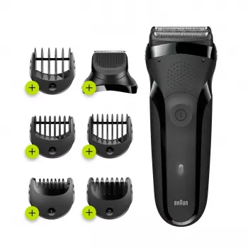 Braun Series 3 300BT belaidis šlapias ir sausas skutimosi folijos skustuvas su trimeriu
