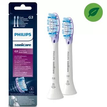 Philips Sonicare G3 Premium Gum Care HX9052/17 2 keičiami soniniai dantų šepetėlio antgaliai