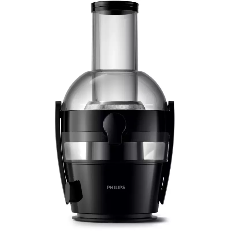 Lėtas sulčiaspaudė Philips Viva Collection HR1856, 800 W, juoda, LED ekranas, indas sultims