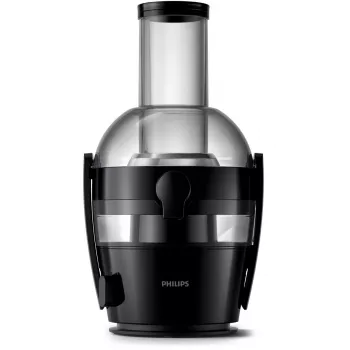 Lėtas sulčiaspaudė Philips Viva Collection HR1856, 800 W, juoda, LED ekranas, indas sultims