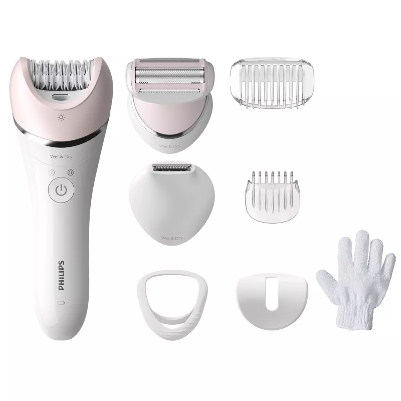 Philips epiliatorius Series 8000 BRE721/00 šlapiam ir sausam naudojimui