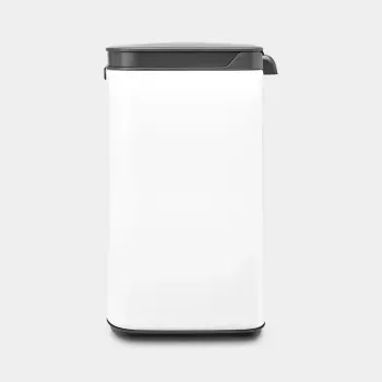 Brabantia Bo šiukšlių dėžė 4 l stačiakampė plieninė juoda balta
