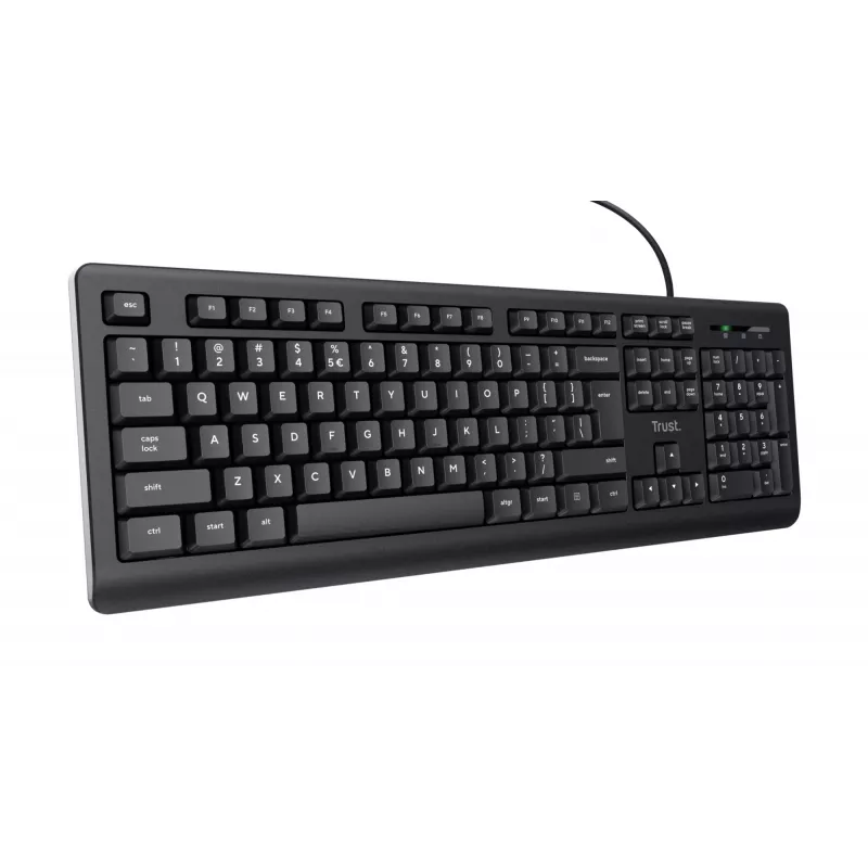 Trust TK-150 klaviatūra USB QWERTY juoda