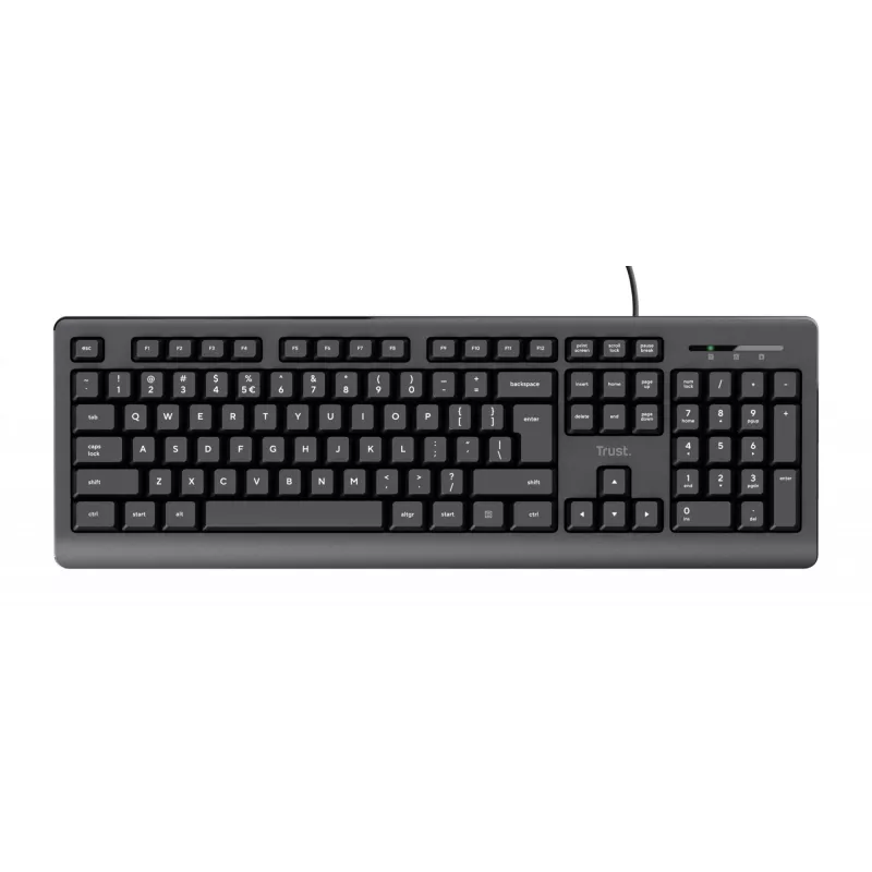 Trust TK-150 klaviatūra USB QWERTY juoda