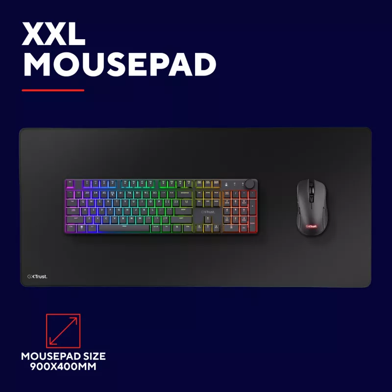 Trust GXT 759 žaidimų pelės kilimėlis juodas