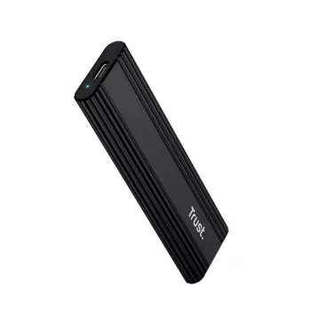 Išorinis SSD dėklas TRUST 25806 Juodas M.2, vienam diskui, iki 4 TB, USB Type-C 10 Gbit/s (USB 3.2 Gen 2)