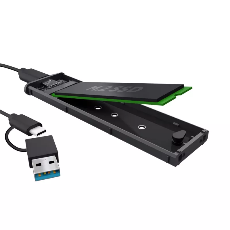 Išorinis SSD dėklas TRUST 25806 Juodas M.2, vienam diskui, iki 4 TB, USB Type-C 10 Gbit/s (USB 3.2 Gen 2)
