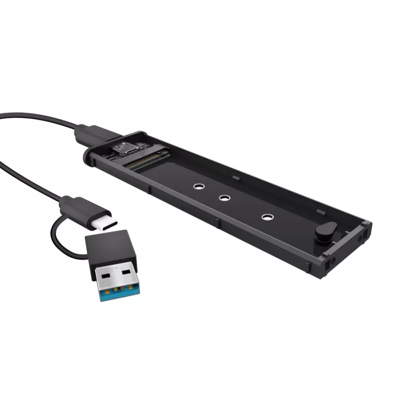 Išorinis SSD dėklas TRUST 25806 Juodas M.2, vienam diskui, iki 4 TB, USB Type-C 10 Gbit/s (USB 3.2 Gen 2)