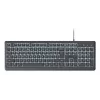 Laidinė pilno dydžio klaviatūra TRUST Primo Illuminated USB QWERTZ vokiška, 104 klavišai, juoda, 1,8 m laidas