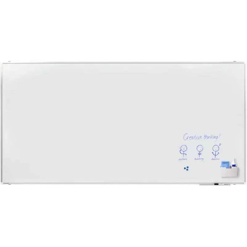 Balta lenta Legamaster PREMIUM PLUS 120x240 cm emalinis paviršius fiksuota