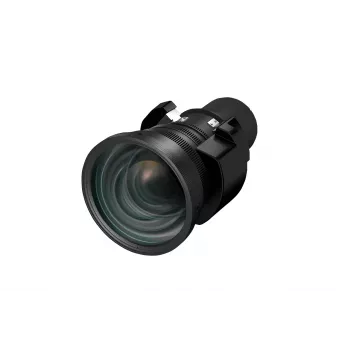 Projektoriaus objektyvas Epson ELPLU04, skirtas G7000 ir L1000 serijoms – 1,0–1,2x priartinimas, 14,8–17,7 mm židinio nuotolis, F2–F2,1, 3,1 kg