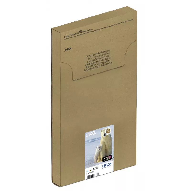 Epson 26XL EasyMail Claria Premium rašalo kasetės, 4 spalvų rinkinys (C13T26364511)