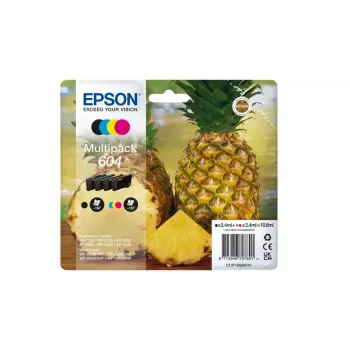 Epson 604 kasetė su rašalu 4 vnt. Originalus standartinės išeigos juoda, žydra, rausvai raudona, geltona