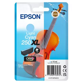 Kasetė rašalinė Epson Violin Claria Photo HD C13T16P54010 Didelės talpos (XL) šviesiai cyan 10 ml – vienetinis paketas