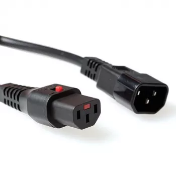 ACT maitinimo laidas su užraktu C13 IEC Lock - C14, 1,5 m, PC1003