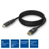 ACT 30 metrų HDMI High Speed 4K aktyvus optinis laidas su nuimama jungtimi v2.0 HDMI-A kištukas - HDMI-A kištukas
