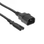ACT AK5248 maitinimo laidas C14 – C7 juodas 0,2 m 250V 2,5A