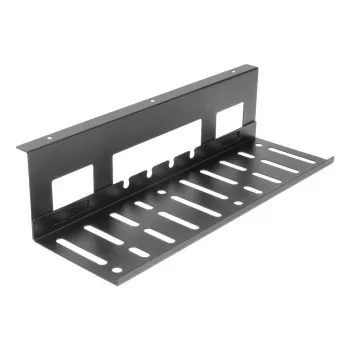 Kabelių dėklas po stalu ACT 40 cm plieninis, tiesus, 3 kg talpa (W400×D140×H100 mm)