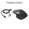 Belaidė lazerinė pelė ACT AC5147 – dešinei rankai, RF + Bluetooth, 4800 DPI, 6 mygtukai, pilka