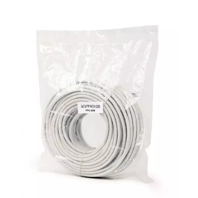 Tinklo kabelis Gembird PP6-30M RJ-45 Cat6 30m Pilka