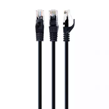 Tinklo kabelis Gembird PP6U-1.5M/BK RJ-45 Cat6 1,5 m Juodas