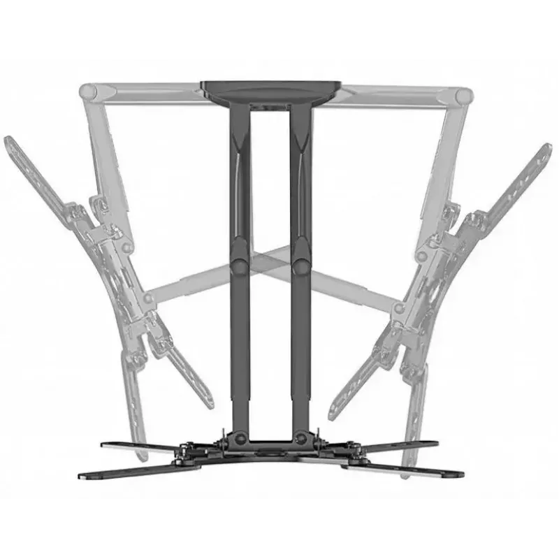TV laikiklis Gembird WM-60ST-01 32–60 col., VESA 100x100–400x400, iki 36,4 kg, pakreipimas -2°–10°, atstumas nuo sienos 4,2–45,2 cm, juodas