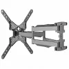 TV laikiklis Gembird WM-60ST-01 32–60 col., VESA 100x100–400x400, iki 36,4 kg, pakreipimas -2°–10°, atstumas nuo sienos 4,2–45,2 cm, juodas