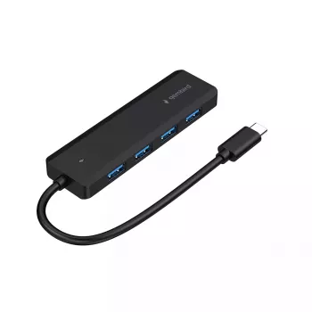 Gembird UHB-CM-U3P4P-01 USB 3.2 Gen 1 tipo C šakotuvas, 4 prievadai, juodas