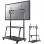 Neomounts NS-M4000BLACK mobilus grindų stovas televizoriui, 150 kg, 152,4 cm (60 col.), 2,67 m (105 col.), VESA 200x200–1000x600 mm