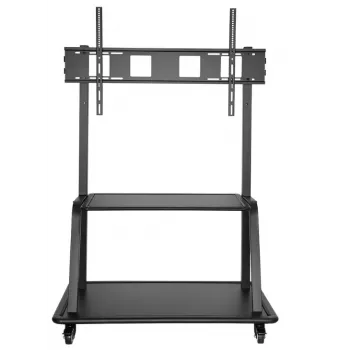 Neomounts NS-M4000BLACK mobilus grindų stovas televizoriui, 150 kg, 152,4 cm (60 col.), 2,67 m (105 col.), VESA 200x200–1000x600 mm