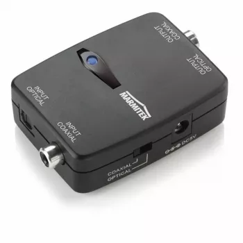 Marmitek Connect TC22 Juodas 08129 – keitiklis tarp Toslink ir koaksialinio SPDIF
