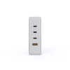 Nešiojamas 140W GaN kelioninis įkroviklis Xtorm XVC2140 su 3× USB-C PD prievadais ir 2 m USB-C laidu, baltas