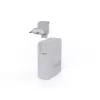 Nešiojamas 140W GaN kelioninis įkroviklis Xtorm XVC2140 su 3× USB-C PD prievadais ir 2 m USB-C laidu, baltas