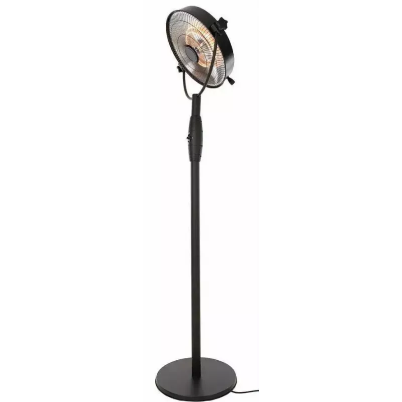 Halogeninis elektrinis šildytuvas SUNRED Retro, 2100/900 W, grindų, patalpoms iki 17 m², juodas/rudas