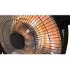 Halogeninis elektrinis šildytuvas SUNRED Retro, 2100/900 W, grindų, patalpoms iki 17 m², juodas/rudas