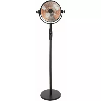 Halogeninis elektrinis šildytuvas SUNRED Retro, 2100/900 W, grindų, patalpoms iki 17 m², juodas/rudas