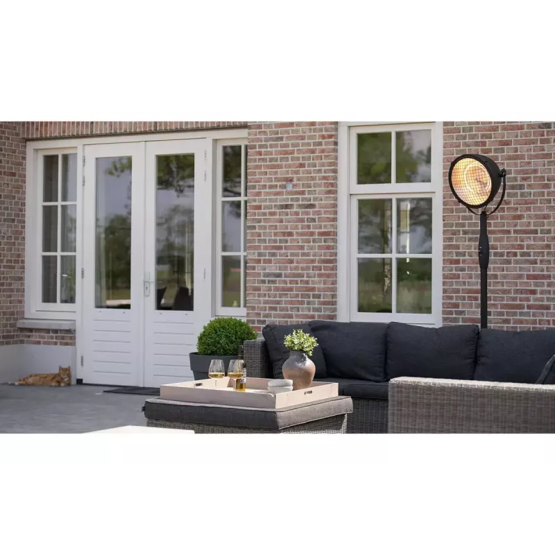 Halogeninis elektrinis šildytuvas Sunred Indus Indoor Juoda, Ruda