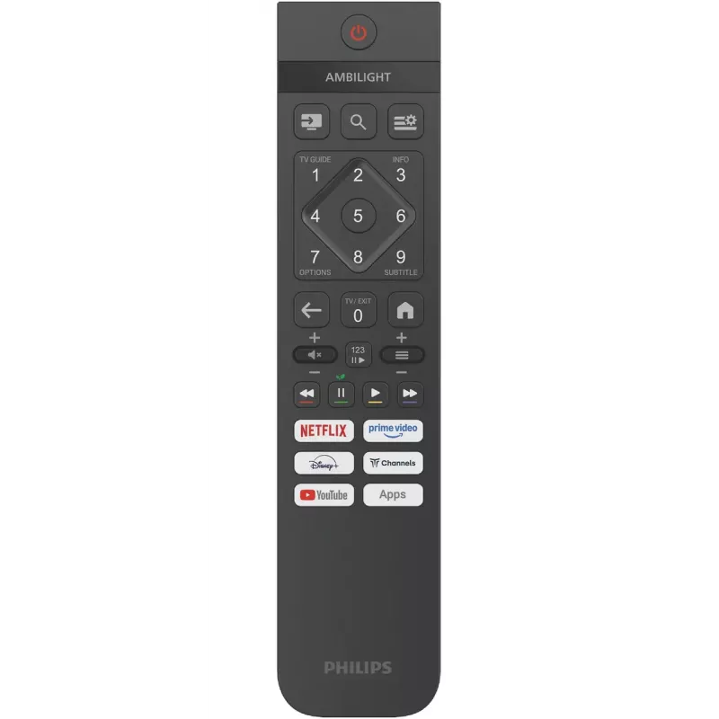 Televizorius Philips 55PUS8450 55 colių (139,7 cm) QLED 4K Ultra HD Smart TV, Titan OS, Wi-Fi, Juodas