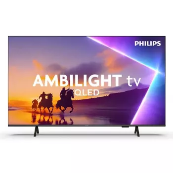 Televizorius Philips 55PUS8450 55 colių (139,7 cm) QLED 4K Ultra HD Smart TV, Titan OS, Wi-Fi, Juodas