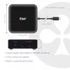 CLUB 3D CSV-2542 USB-C keturguba DisplayLink stotelė — 2× DisplayPort 8K60Hz, 2× HDMI 4K60Hz, PD 100W, 2.5G Ethernet