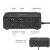 CLUB 3D CSV-2542 USB-C keturguba DisplayLink stotelė — 2× DisplayPort 8K60Hz, 2× HDMI 4K60Hz, PD 100W, 2.5G Ethernet