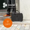 R-Go Tools R-Go Viva nešiojamojo kompiuterio krepšys, natūrali oda, su integruotu stovu, petnešėle, 15,6 colių, juoda
